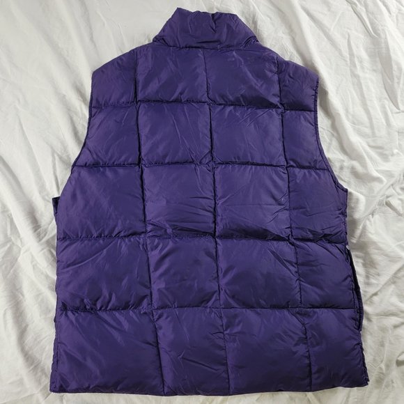 LL Bean Purple Goose Down Womens Vest Puffer Vest Casual Outdoors Lightweight - Picture 2 of 9